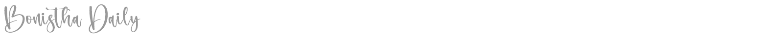 Bonistha Daily font preview